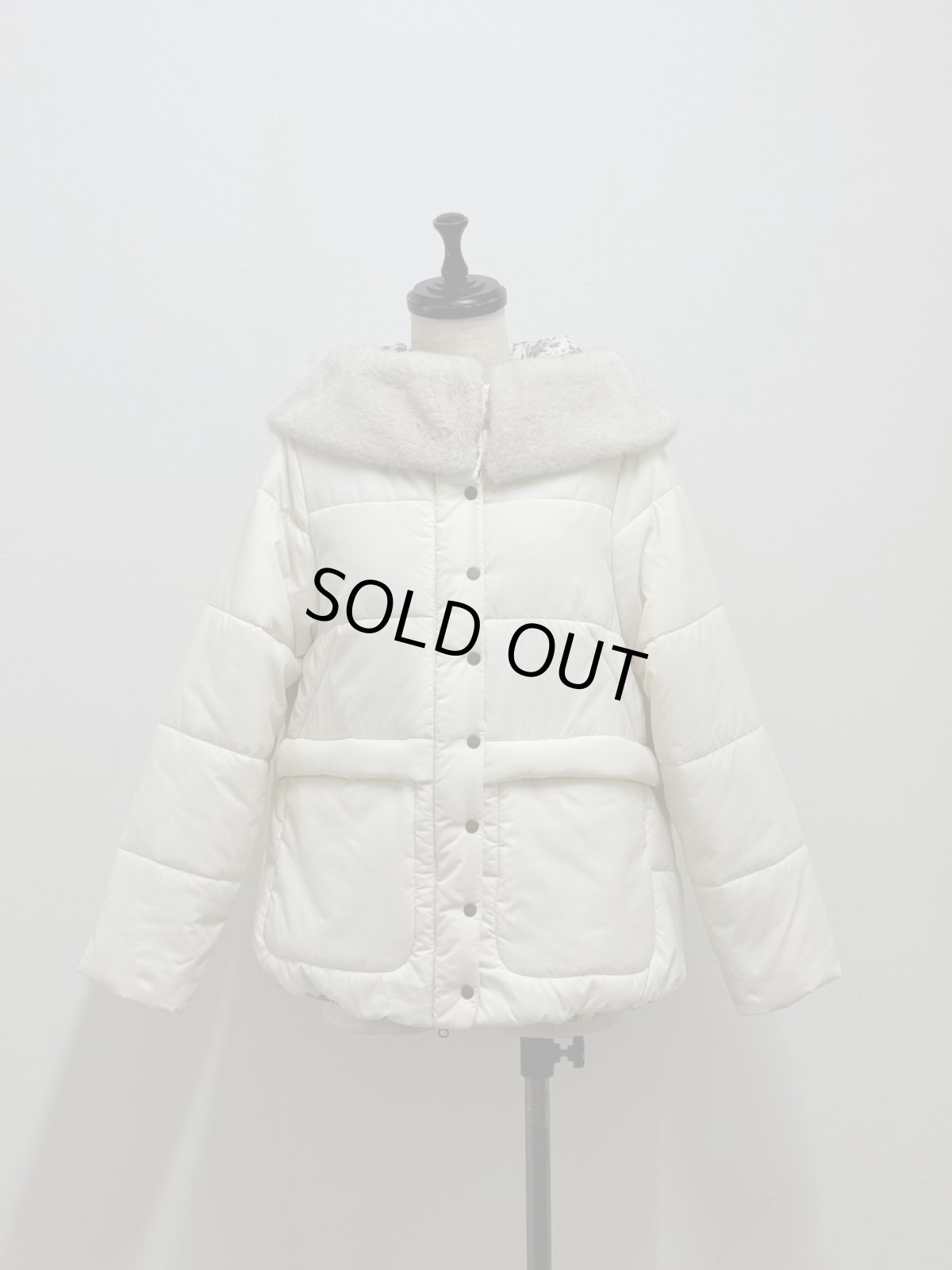 画像21: 【12月上旬〜12月中旬】ぷくぷくテキスタイルリバーコート（3L）5695140 (21)