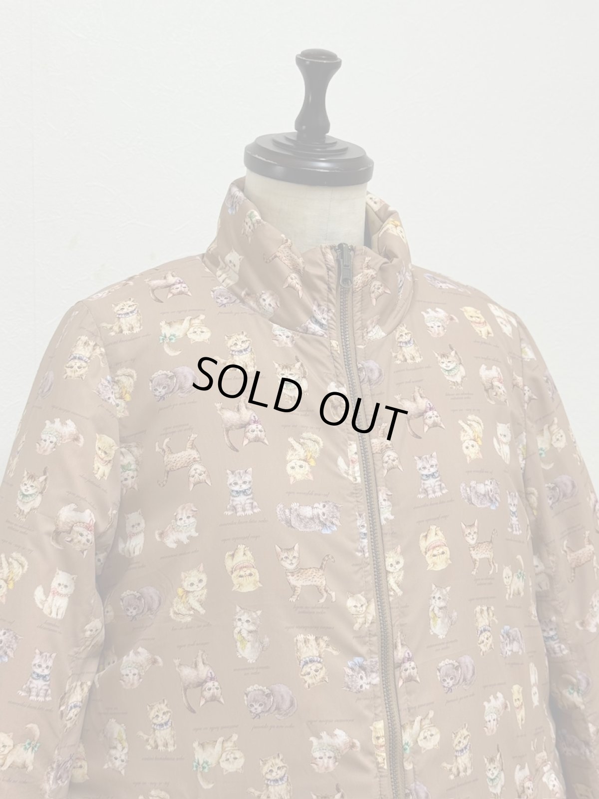 画像19: 【12月上旬〜12月中旬】ぷくぷくテキスタイルリバーロングコート（3L）5695160 (19)