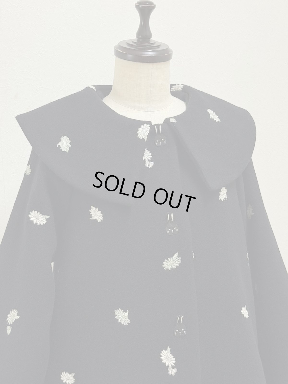 画像2: 【12月中旬〜12月下旬】マーガレットバニーロングコート（M）5195230(追加分) (2)