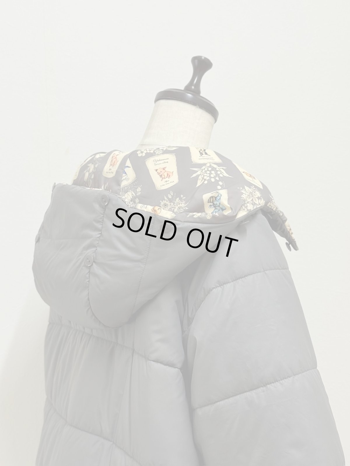 画像7: 【12月上旬〜12月中旬】ぷくぷくテキスタイルリバーコート（3L）5695140 (7)