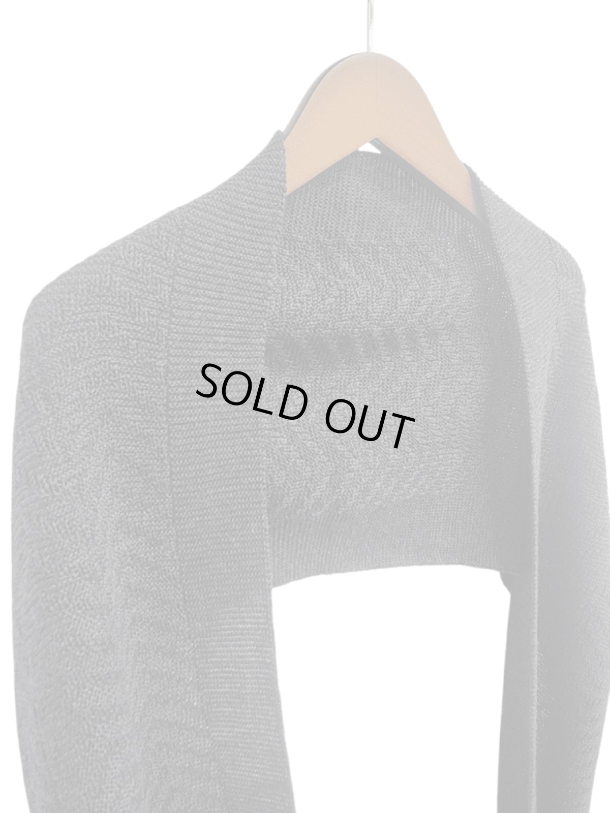 画像2: Humming bird　メリノウール100％へリンボン柄マフラー　CH (2)