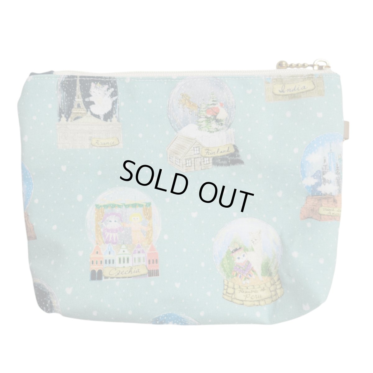 画像2: 【ハンドメイド】yukiemonファスナーポーチ　Y-40 (2)