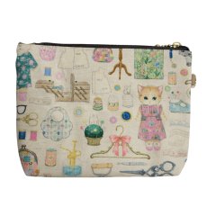 画像2: 【ハンドメイド】yukiemonファスナーポーチ　Y-37 (2)