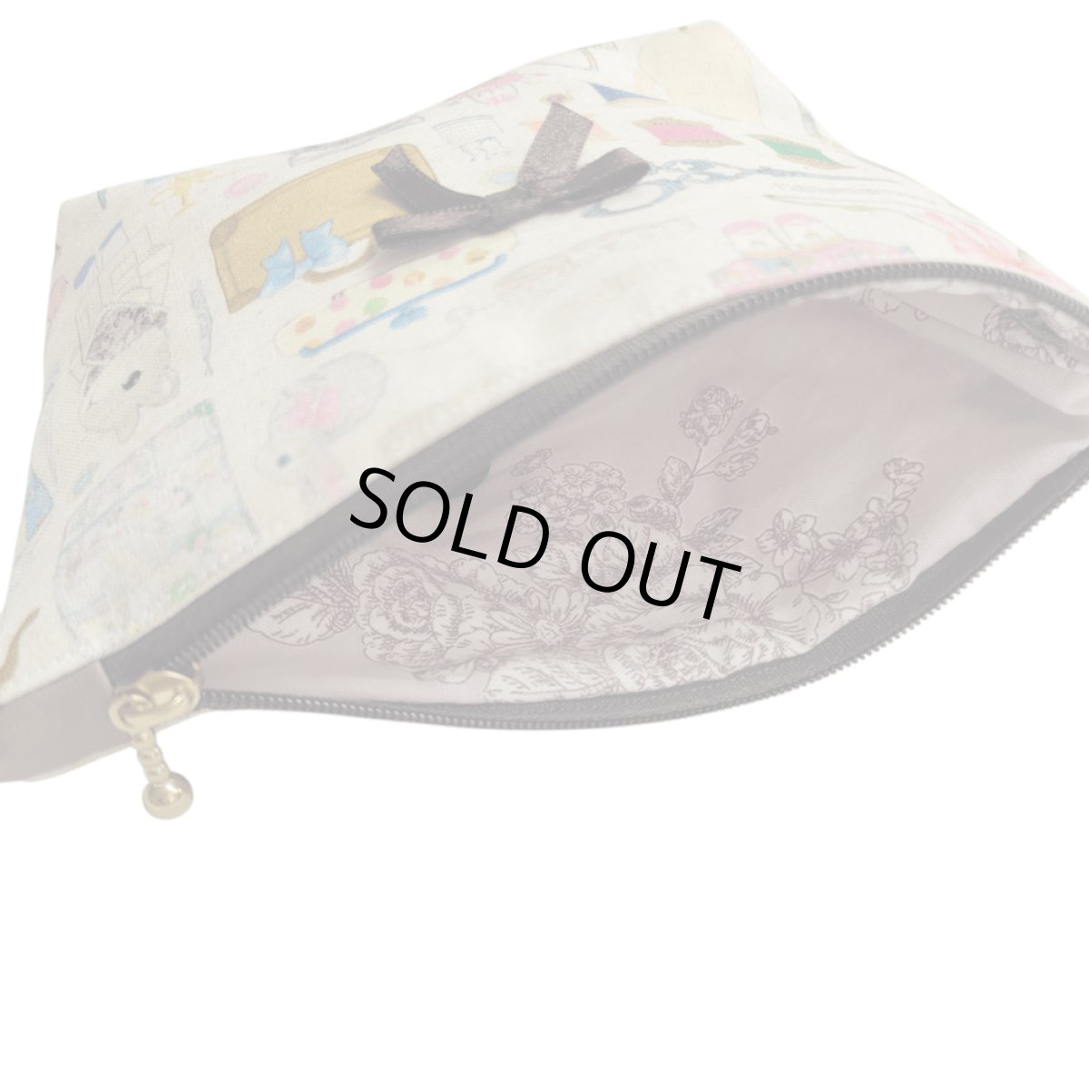 画像3: 【ハンドメイド】yukiemonファスナーポーチ　Y-37 (3)