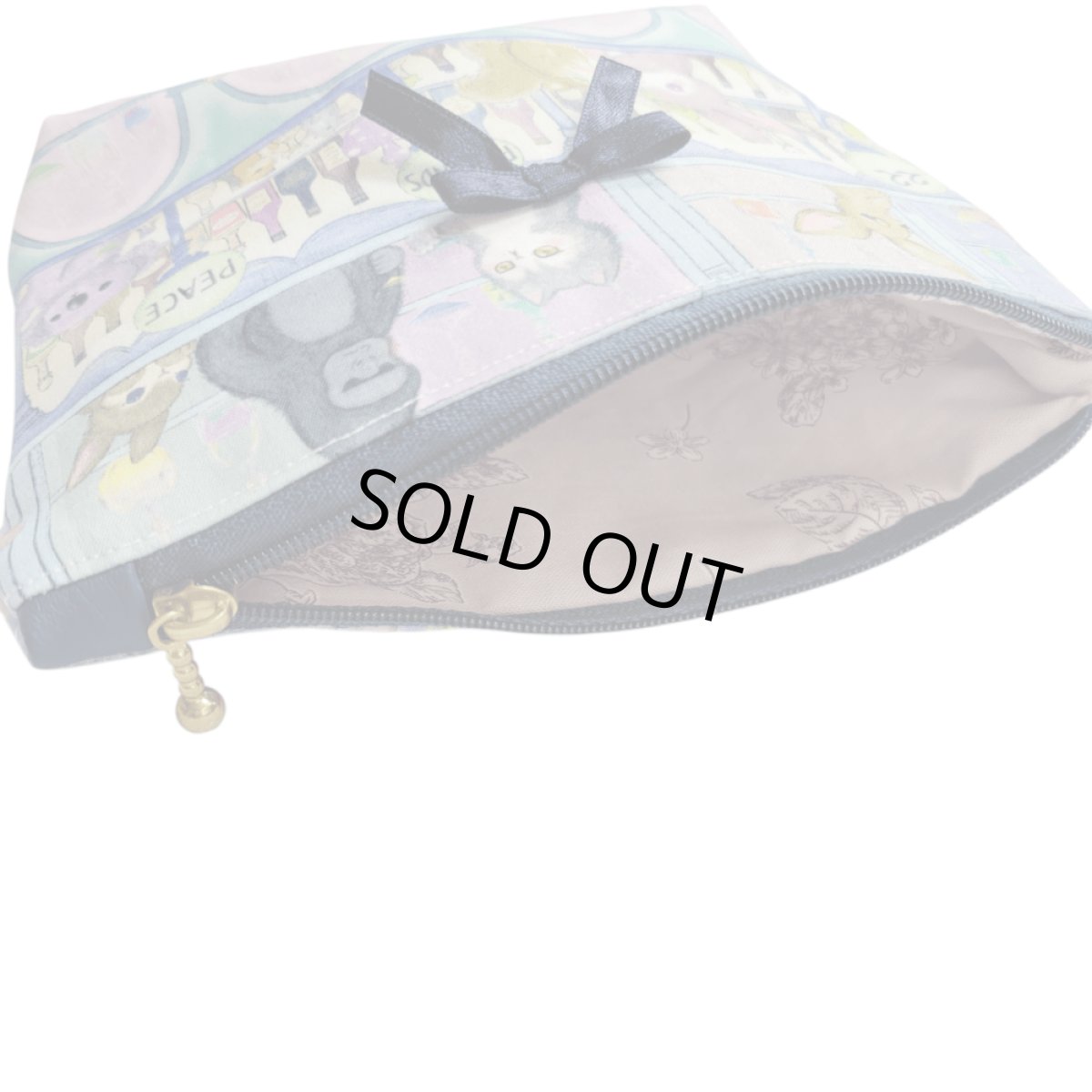 画像3: 【ハンドメイド】yukiemonファスナーポーチ　Y-38 (3)