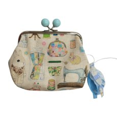 画像2: 【ハンドメイド】yukiemonがま口ポーチ　Y-29 (2)