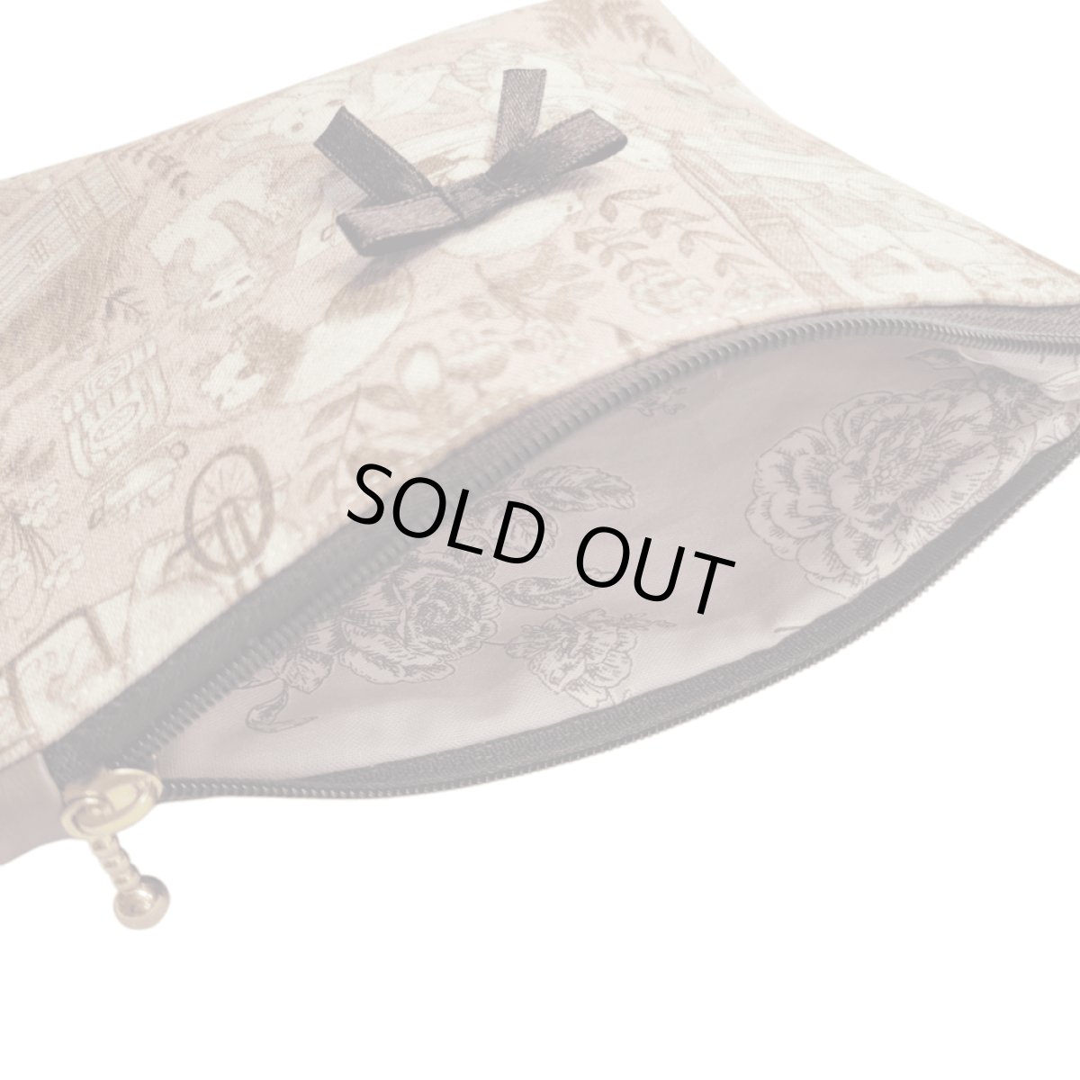 画像3: 【ハンドメイド】yukiemonファスナーポーチ　Y-42 (3)