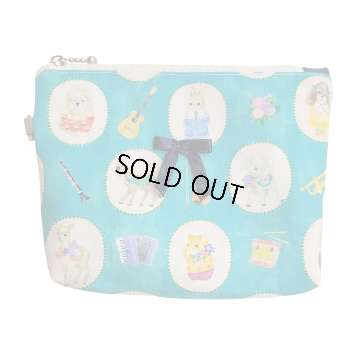 画像1: 【ハンドメイド】yukiemonファスナーポーチ　Y-36 (1)