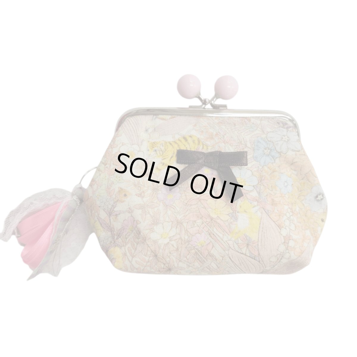 画像1: 【ハンドメイド】yukiemonがま口ポーチ　Y-30 (1)