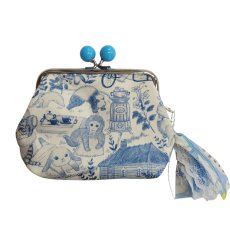 画像2: 【ハンドメイド】yukiemonがま口ポーチ　Y-28 (2)