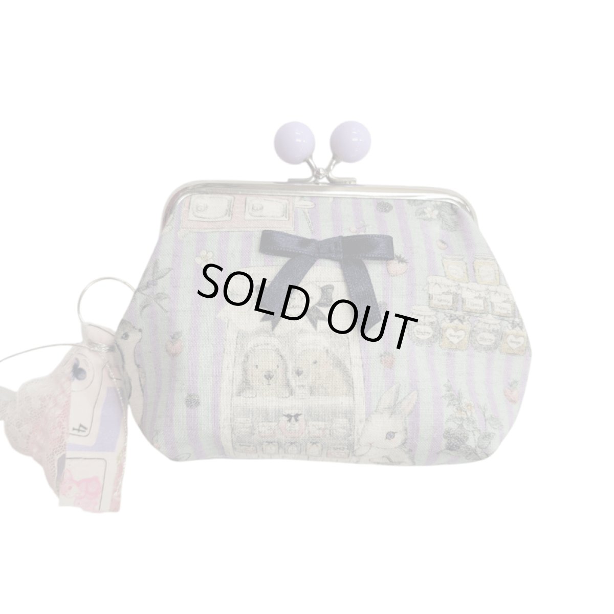 画像1: 【ハンドメイド】yukiemonがま口ポーチ　Y-27 (1)