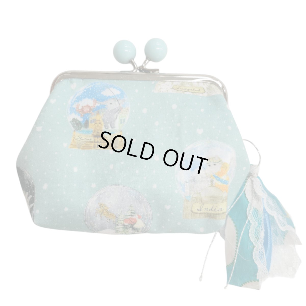 画像2: 【ハンドメイド】yukiemonがま口ポーチ　Y-26 (2)