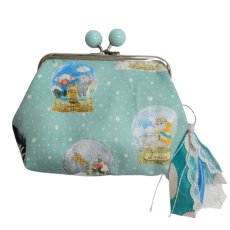 画像2: 【ハンドメイド】yukiemonがま口ポーチ　Y-26 (2)