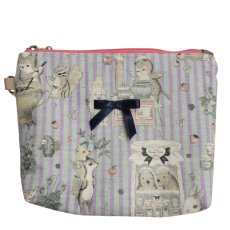 画像1: 【ハンドメイド】yukiemonファスナーポーチ　Y-39 (1)