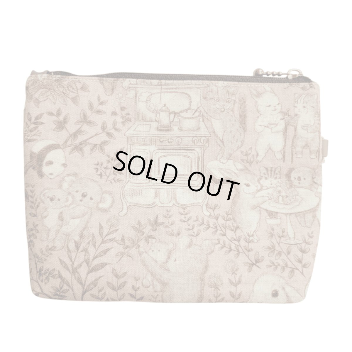 画像2: 【ハンドメイド】yukiemonファスナーポーチ　Y-42 (2)