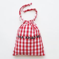 画像1: PHA KHAO MA Drawstring bag RD (1)