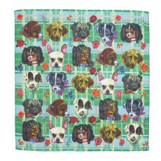 画像1: Nathalie Lete Handkerchief Dogs(GR)　NL342 (1)
