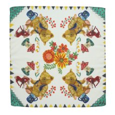 画像1: Nathalie Lete Handkerchief Bear&House　NL353 (1)
