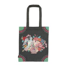 画像1: Nathalie Lete Rectangle tote bag Two Birds NL362 (1)