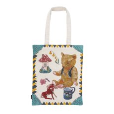 画像1: Nathalie Lete Rectangle tote bag Bear&House NL363 (1)