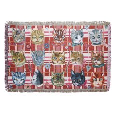 画像1: Nathalie Lete Tapestry Rug Cats NL311 (1)