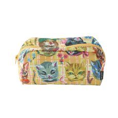 画像1: Nathalie Lete Pouch Cats(YE)  NL321 (1)