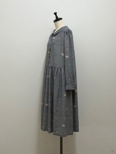 画像6: 【1月中旬〜1月下旬】テキスタイルシックワンピース(デシン)（3L） 6610020 (6)