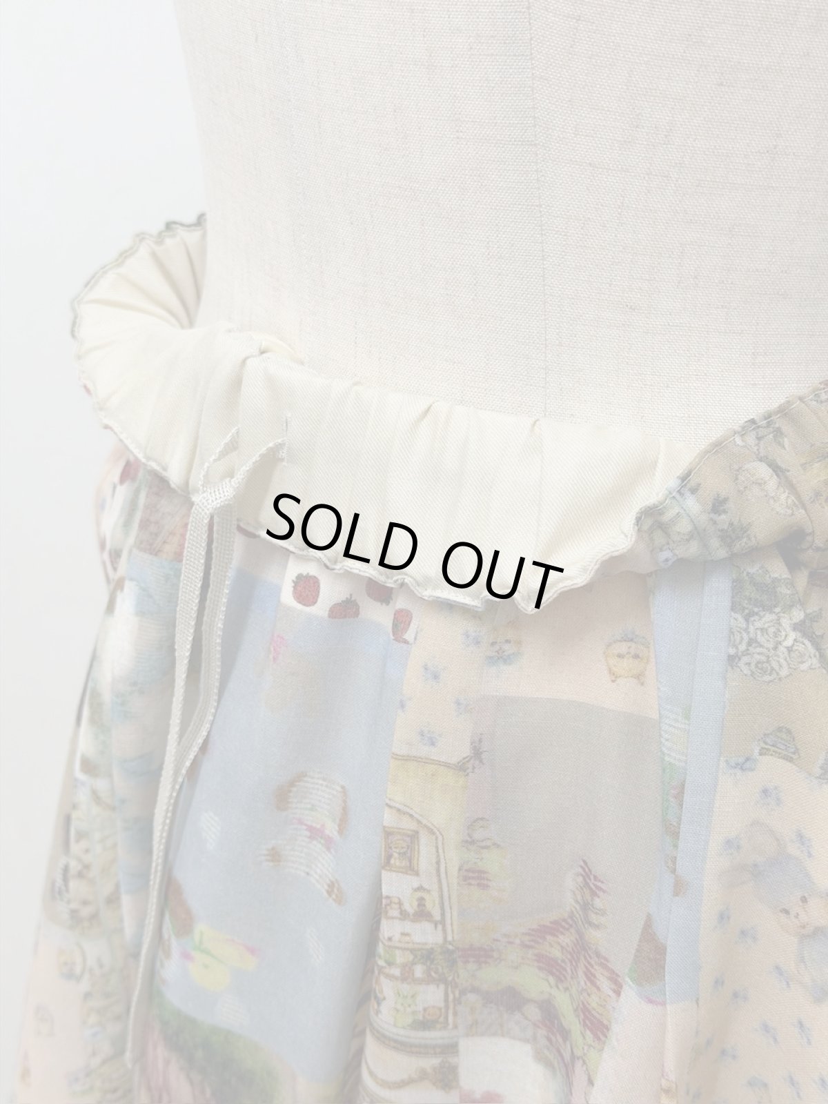 画像13: 【12月中旬〜12月下旬】テキスタイル丈長スカート（M）6160090 (13)