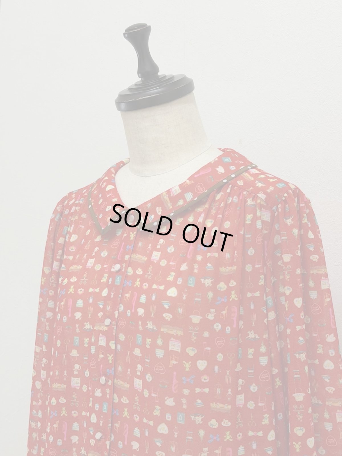 画像11: 【1月中旬〜1月下旬】テキスタイルシックワンピース(ジョーゼット)（M） 6110030 (11)