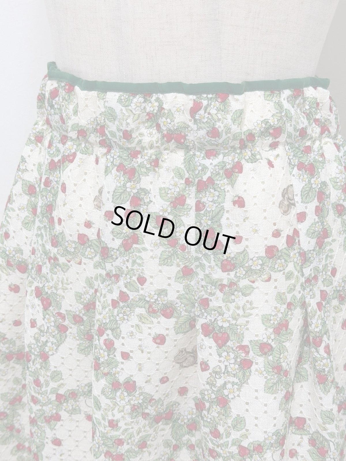 画像2: 【即納】レーシー丈長スッキリスカート（3L）6660070 (2)