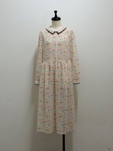 画像1: 【1月中旬〜1月下旬】テキスタイルシックワンピース(ジョーゼット)（M） 6110030 (1)