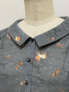 画像3: 【1月中旬〜1月下旬】テキスタイルシックワンピース(デシン)（3L） 6610020 (3)