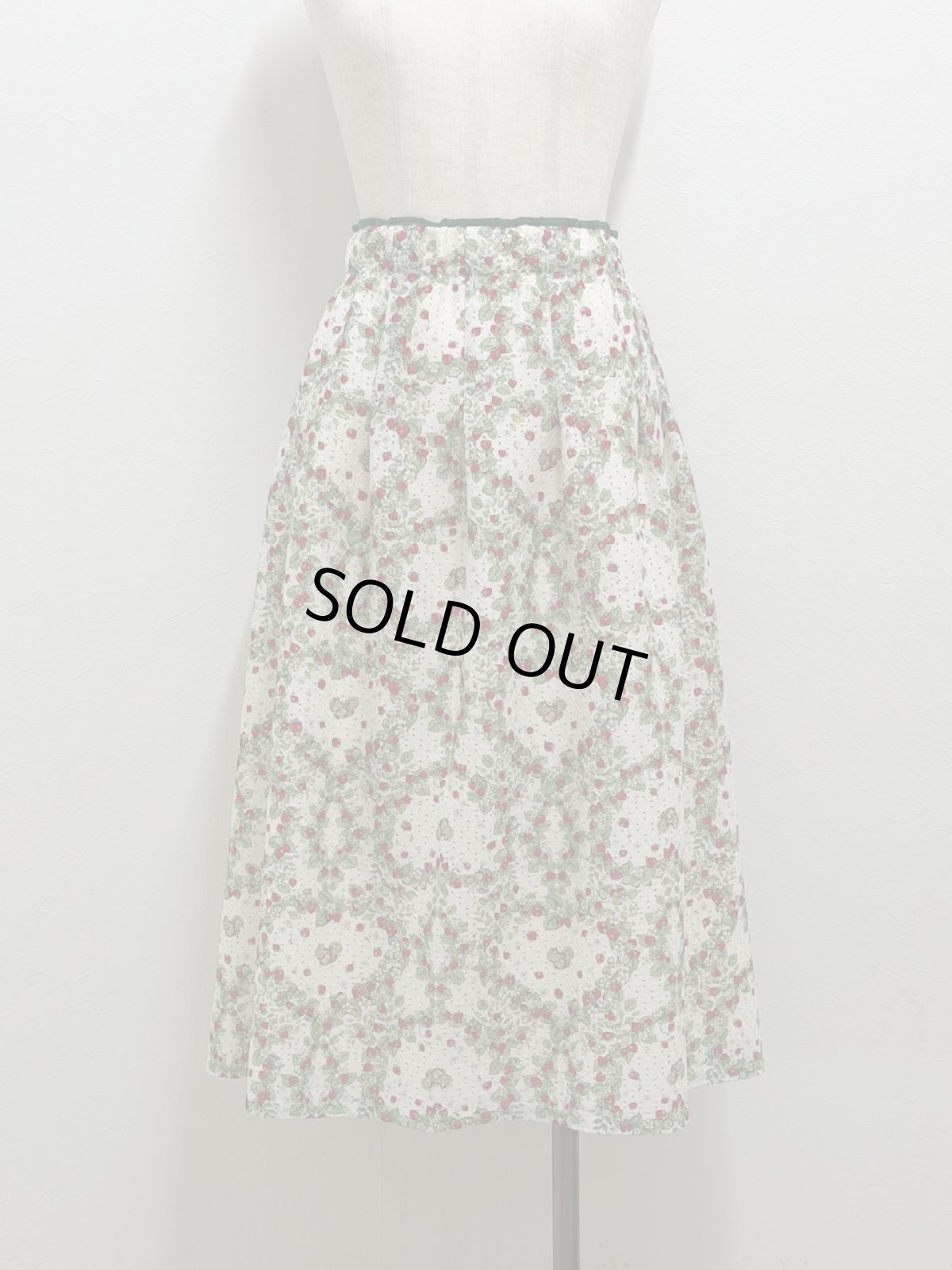 画像1: 【即納】レーシー丈長スッキリスカート（3L）6660070 (1)