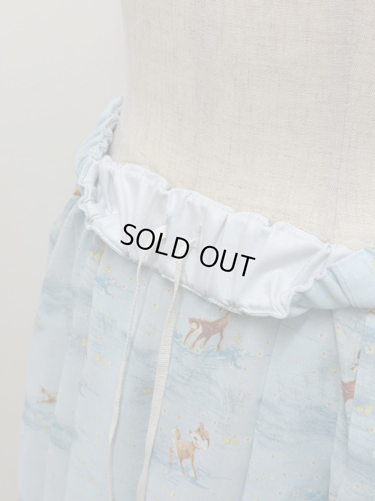 画像3: 【12月中旬〜12月下旬】テキスタイル丈長スカート（M）6160090 (3)