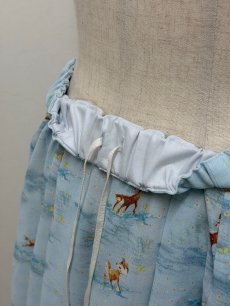 画像3: 【12月中旬〜12月下旬】テキスタイル丈長スカート(M)6160090 (3)