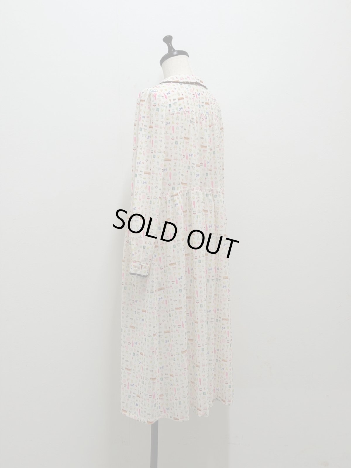 画像7: 【1月中旬〜1月下旬】テキスタイルシックワンピース(ジョーゼット)（M） 6110030 (7)