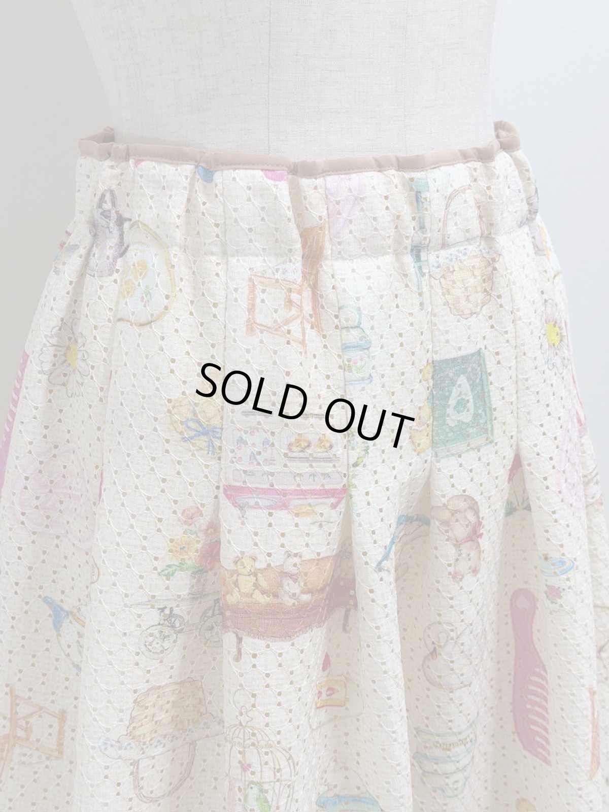 画像6: 【即納】レーシー丈長スッキリスカート（3L）6660070 (6)