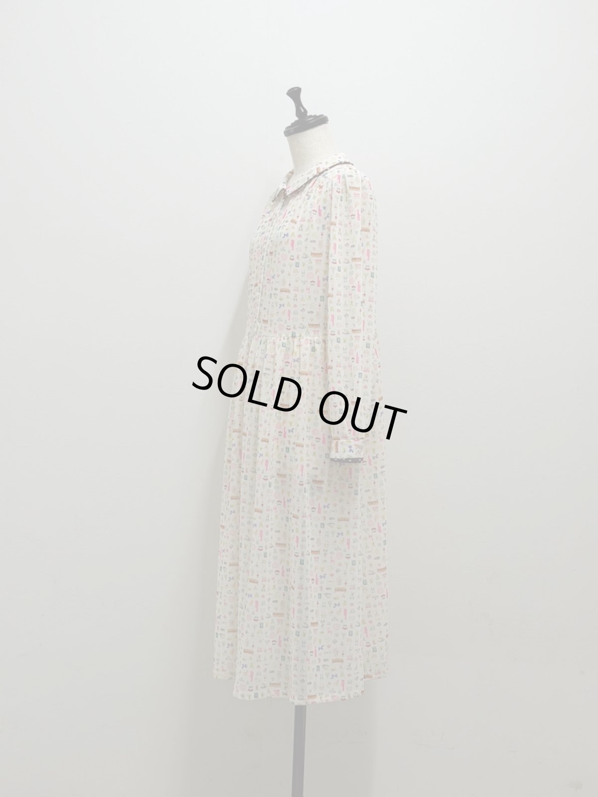 画像5: 【1月中旬〜1月下旬】テキスタイルシックワンピース(ジョーゼット)（M） 6110030 (5)