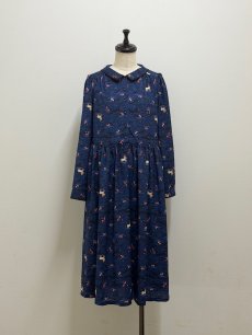 画像7: 【1月中旬〜1月下旬】テキスタイルシックワンピース(デシン)（3L） 6610020 (7)