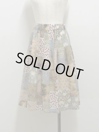 yukiemon（ユキエモン）テキスタイル丈長スカート（M）6160090 | 陽氣