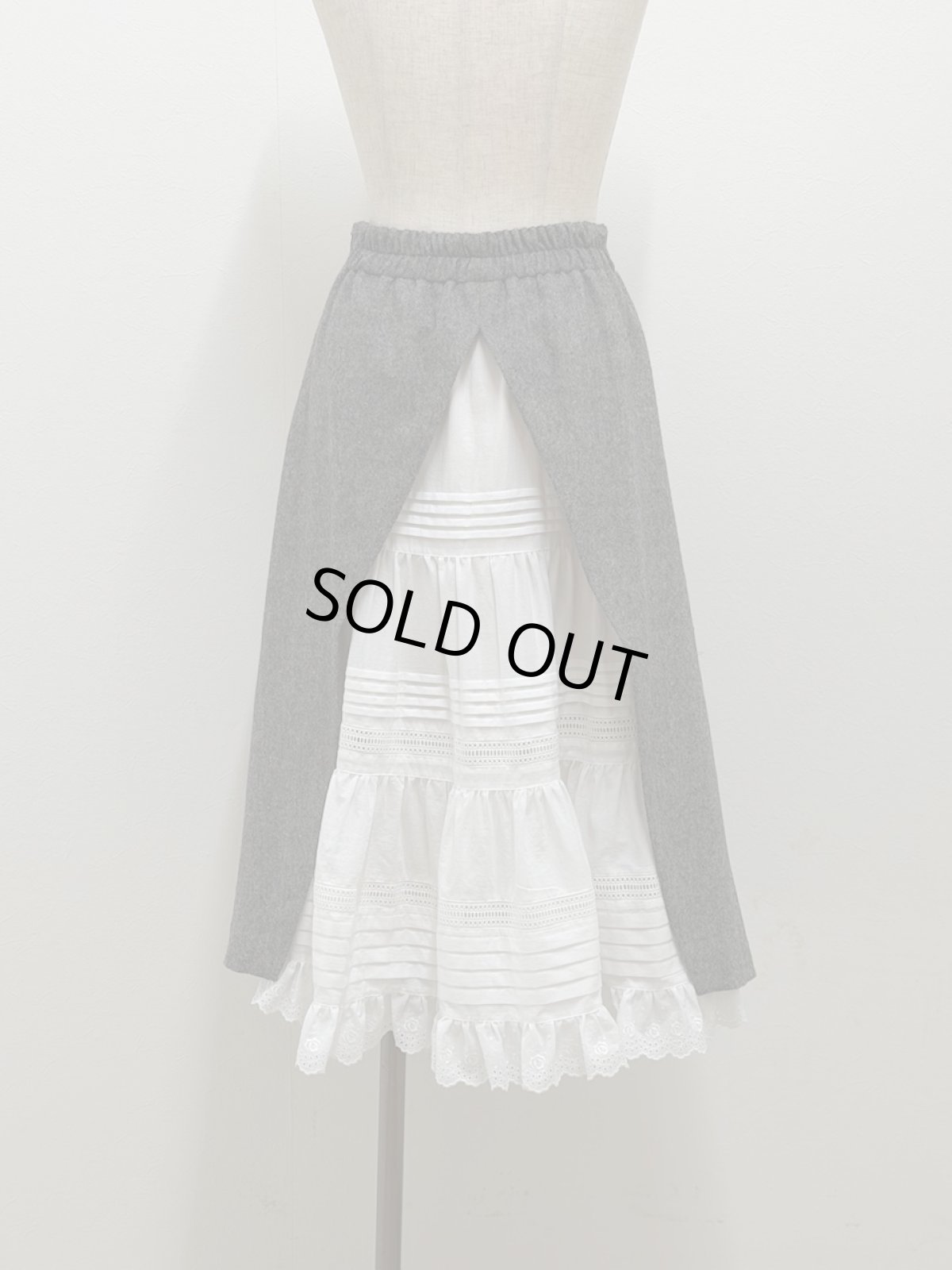 画像3: 【1月中旬〜1月下旬】クレープスカート（3L）6660120 (3)