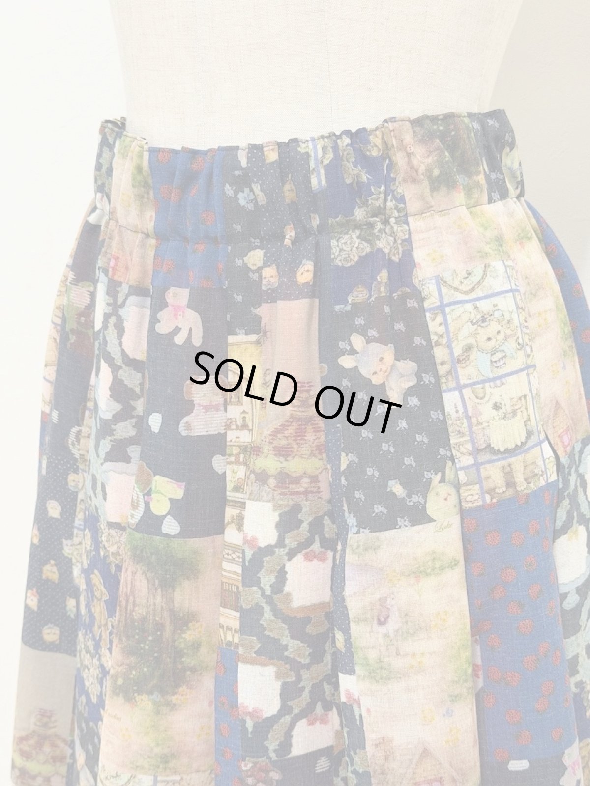 画像8: 【12月中旬〜12月下旬】テキスタイル丈長スカート（M）6160090 (8)