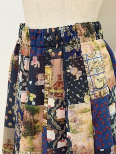 画像8: 【12月中旬〜12月下旬】テキスタイル丈長スカート(M)6160090 (8)