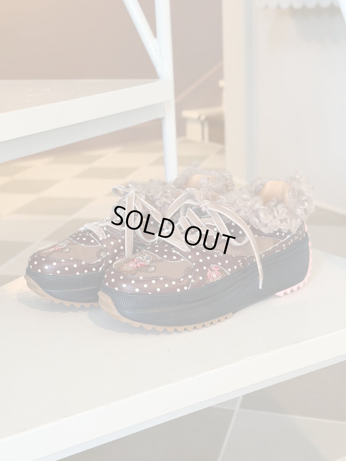 画像2: 【1月下旬〜2月上旬】Teddy mixスニーカー　6100030 (2)