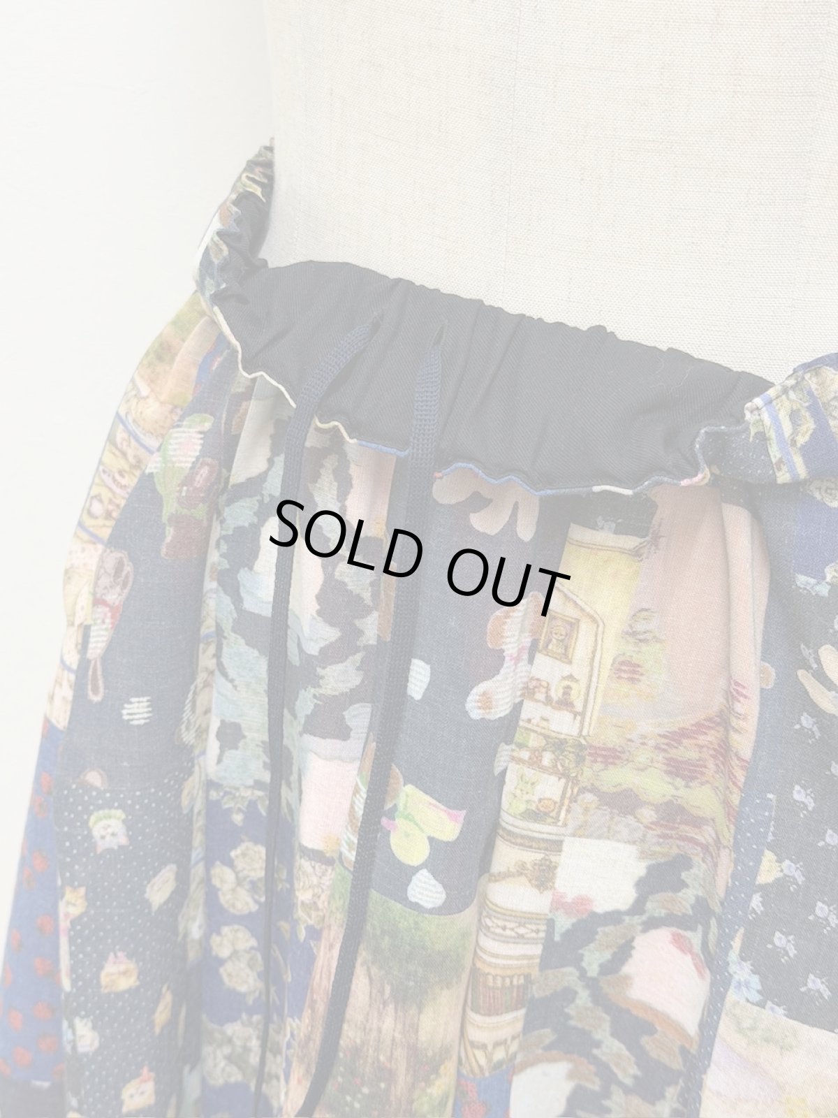 画像9: 【12月中旬〜12月下旬】テキスタイル丈長スカート（M）6160090 (9)