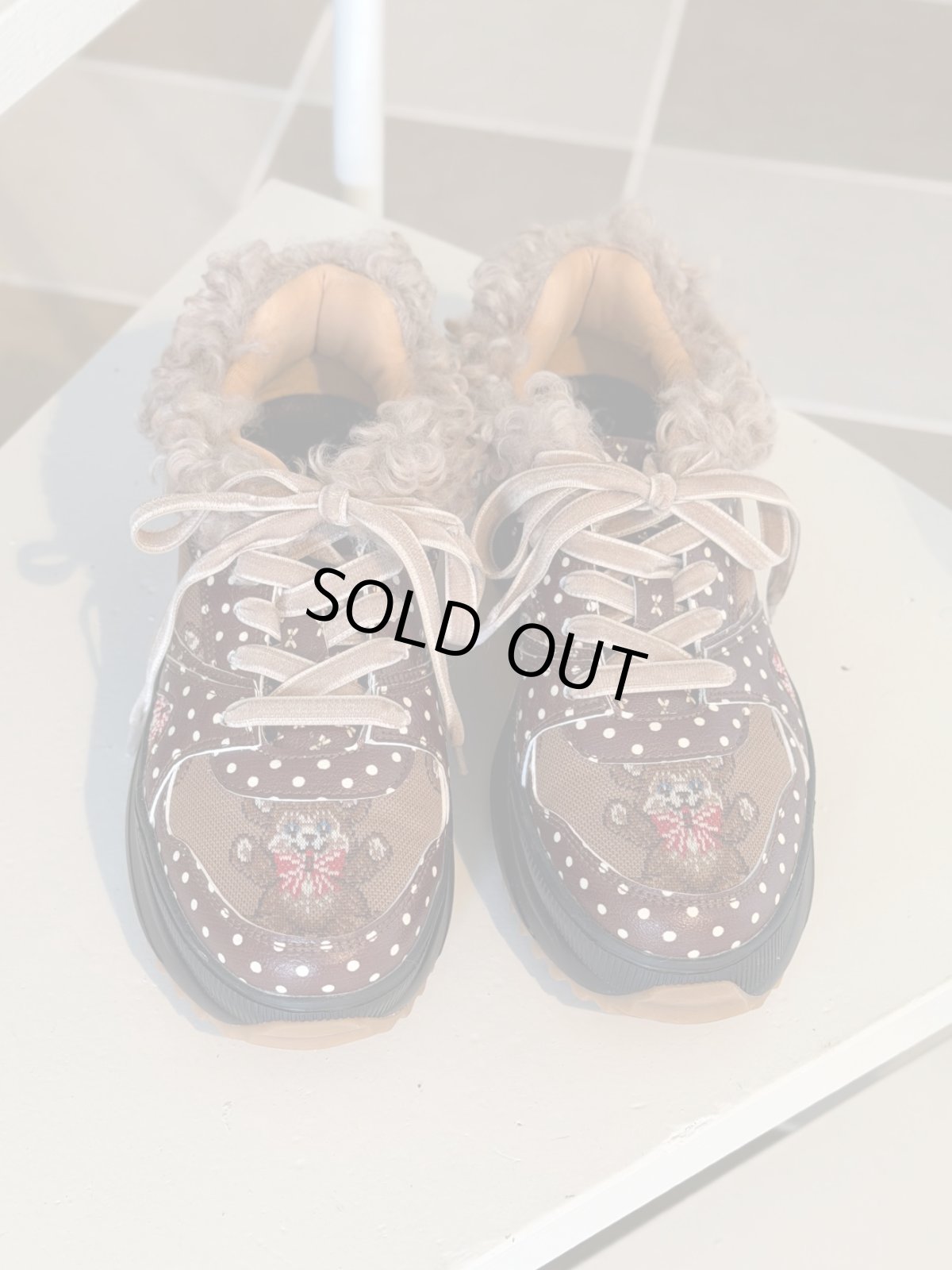 画像1: 【1月下旬〜2月上旬】Teddy mixスニーカー　6100030 (1)