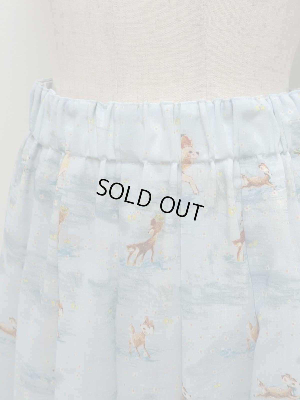 画像2: 【12月中旬〜12月下旬】テキスタイル丈長スカート（M）6160090 (2)