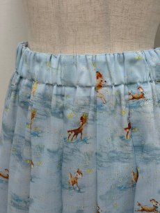 画像2: 【12月中旬〜12月下旬】テキスタイル丈長スカート(M)6160090 (2)