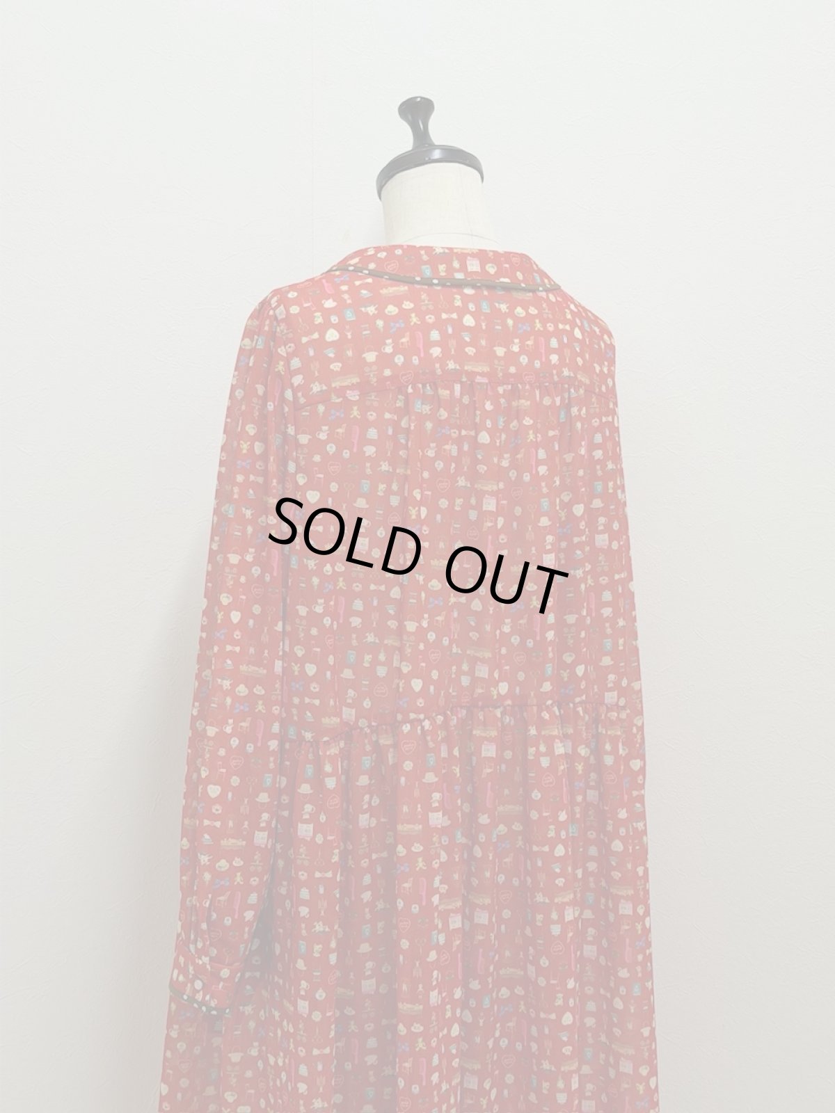 画像13: 【1月中旬〜1月下旬】テキスタイルシックワンピース(ジョーゼット)（M） 6110030 (13)