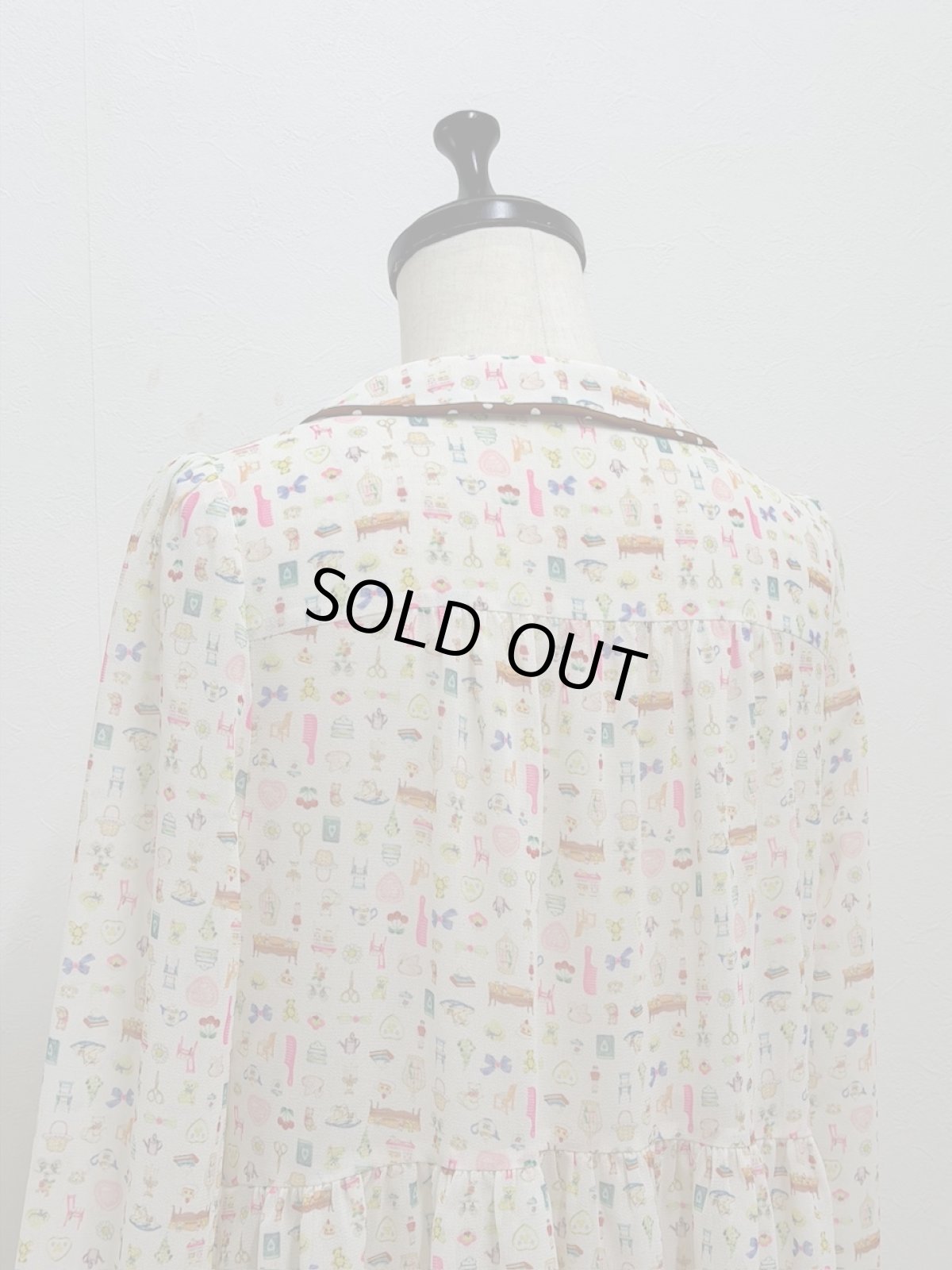 画像6: 【1月中旬〜1月下旬】テキスタイルシックワンピース(ジョーゼット)（M） 6110030 (6)